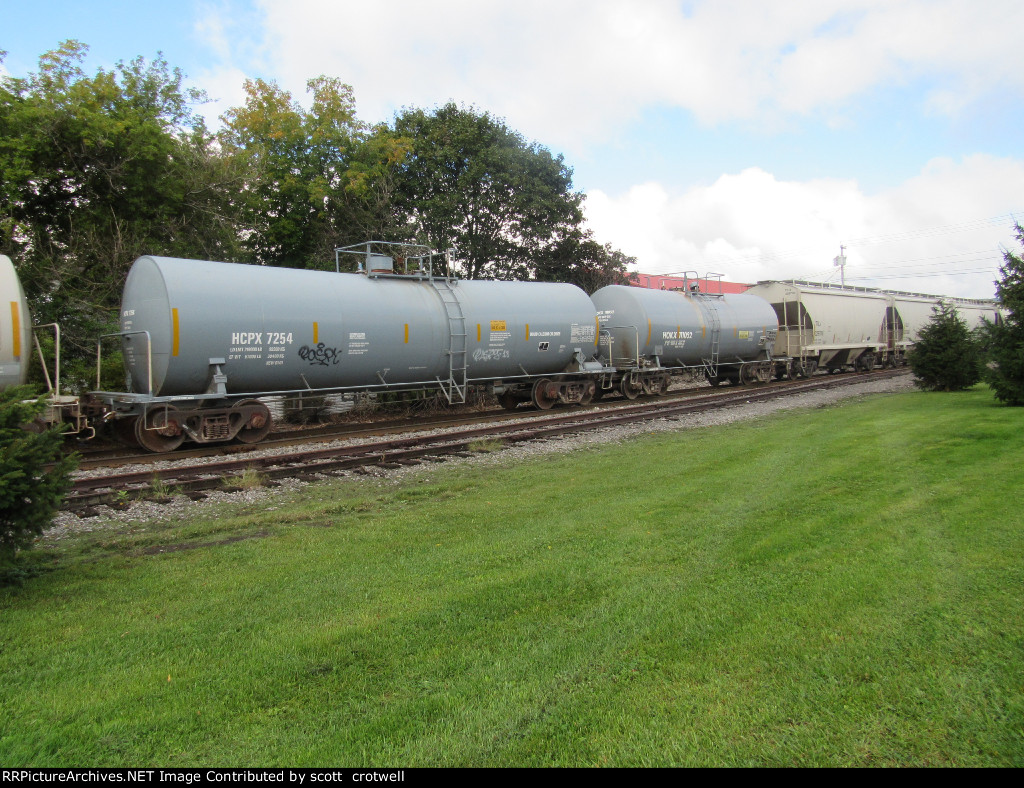 A pair of tank cars